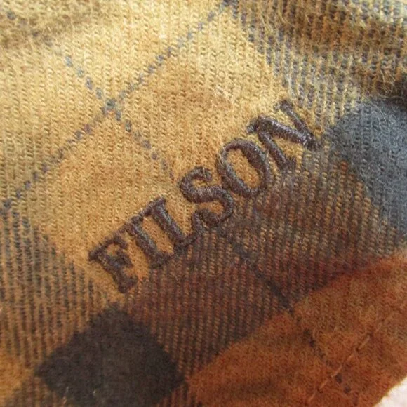 Filson Alaskan Guide Flannel Shirt Men’s Large Brown Green Plaid Shacket